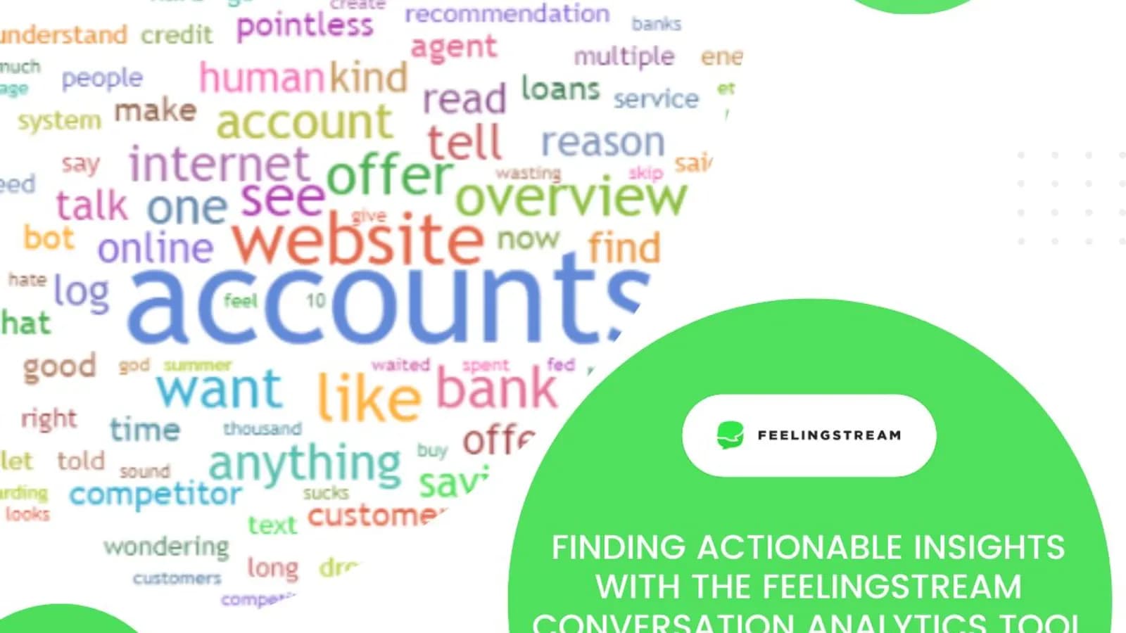 finding actionable insights with feelingstream conversation analytics tool